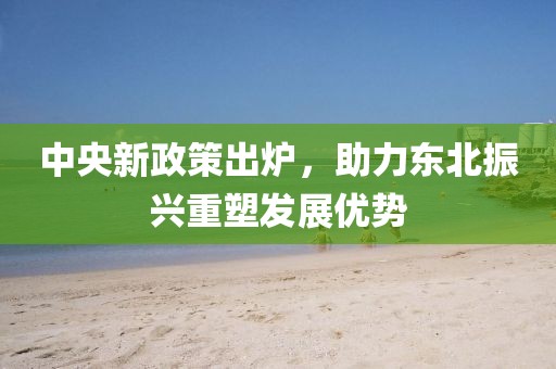 中央新政策出爐，助力東北振興重塑發(fā)展優(yōu)勢(shì)