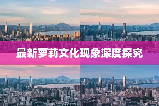 最新蘿莉文化現(xiàn)象深度探究